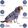 image:imageSpark Paws Dog Hoodie  ButterySoft Sweater Sweatshirt Clothes for PuppyPurple Plaid