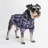image:imageSpark Paws Dog Hoodie  ButterySoft Sweater Sweatshirt Clothes for PuppyPurple Plaid