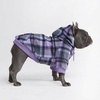 image:imageSpark Paws Dog Hoodie  ButterySoft Sweater Sweatshirt Clothes for PuppyPurple Plaid