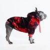 image:imageSpark Paws Dog Hoodie  ButterySoft Sweater Sweatshirt Clothes for PuppyRed  Black