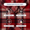 image:imageSpark Paws Dog Hoodie  ButterySoft Sweater Sweatshirt Clothes for PuppyRed Plaid