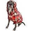image:imageSpark Paws Dog Hoodie  ButterySoft Sweater Sweatshirt Clothes for PuppyRed Plaid