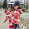 image:imageSpark Paws Human Hoodie  Matching outfit with your DogRed Plaid