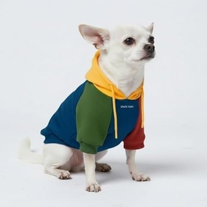 image:imageSpark Paws Dog Hoodie  ButterySoft Sweater Sweatshirt Clothes for PuppyPrimary Color Block