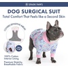 image:imageSpark Paws Dog Pajama Ultrasoft and 4way stretch Recoverysuit PJ Onesie for Small Medium and Large Breeds  Bear Beige  3XL