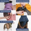 image:imageSpark Paws Dog Raincoat  Waterproof Rain Jacket wHood Full CoverageAqua White Purple