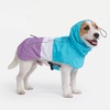 image:imageSpark Paws Dog Raincoat  Waterproof Rain Jacket wHood Full CoverageAqua White Purple